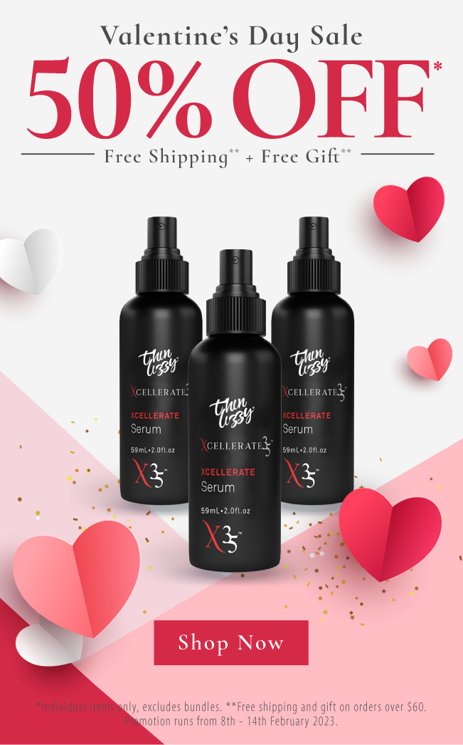 Get 50 OFF our hair growth serum Xcellerate 35! Thin Lizzy